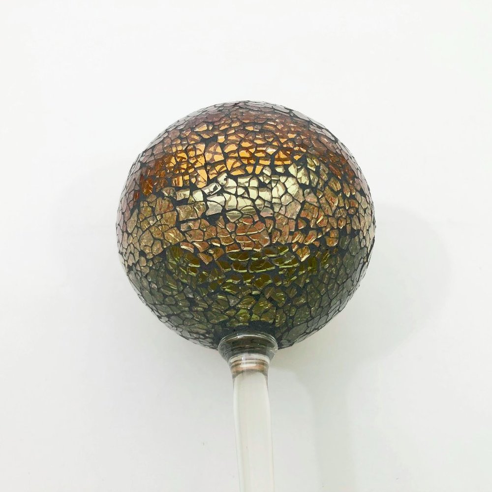 Party Lite Siena Crackle Mosaic Stemmed Tealight Holder Retired Pattern - Picture 9 of 9